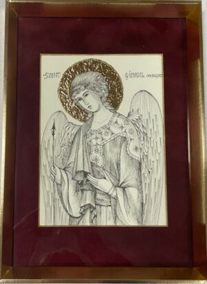 Szent Gábriel angyal grafika