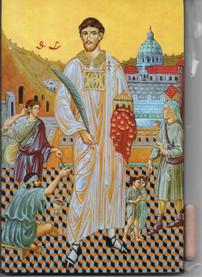 Szent Lőrinc ikon - (asztali)