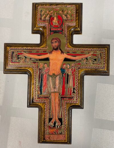San Damiano- Nagy faplakett