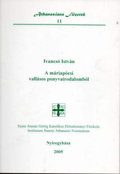 Ivancsó István: A máriapócsi vallásos ponyvairodalomból