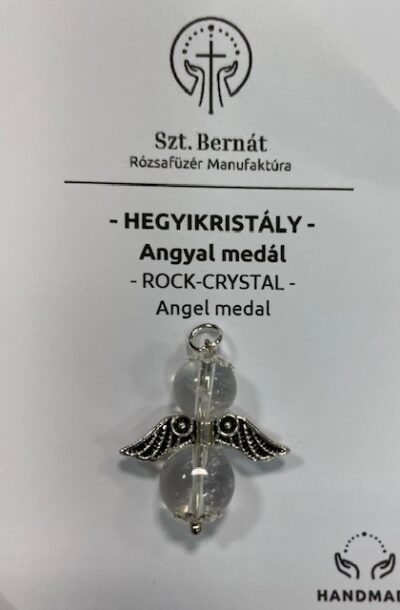 Ásvány angyal medál-Hegyikristály