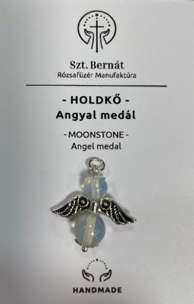 Ásvány angyal medál-Holdkő