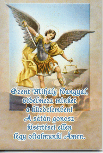 Szent Mihály hűtőmágnes