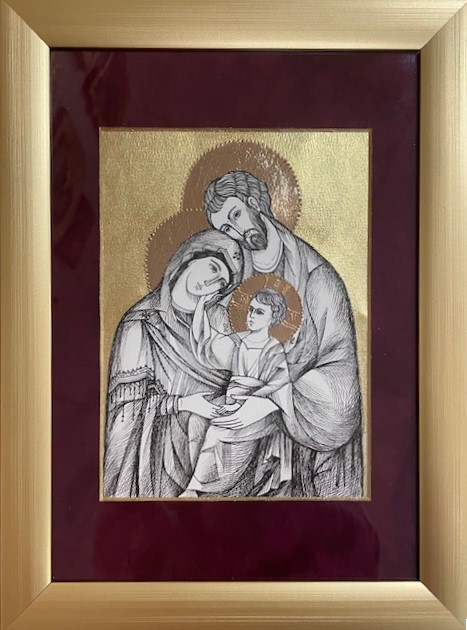 Szent család grafika