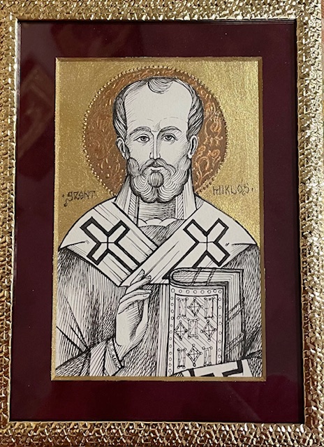 Szent Miklós grafika