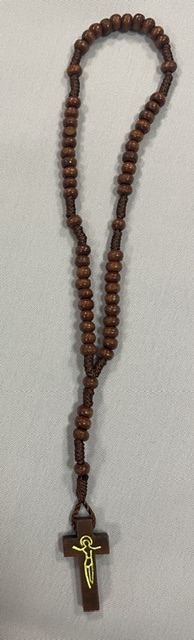Gyermek rózsafüzér - barna