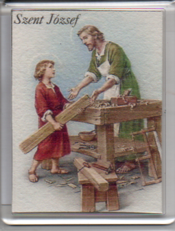 Szent József hűtőmágnes
