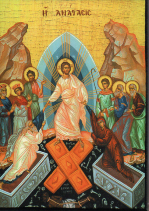 Feltámadás ikon képeslap méret