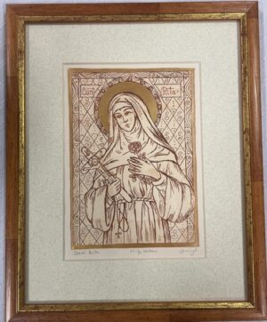 Szent Rita grafika